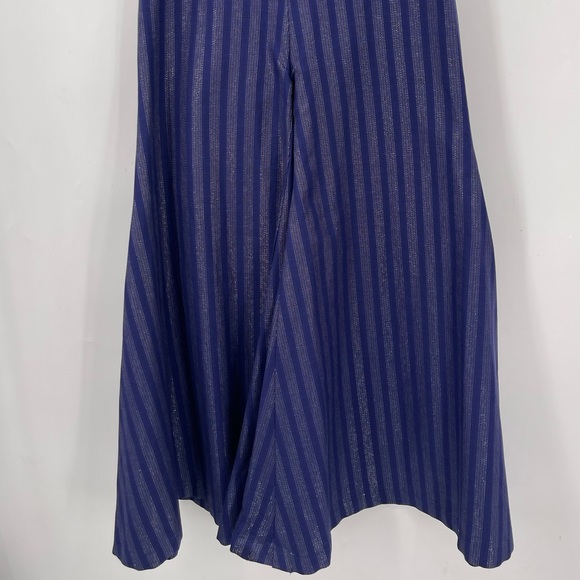 CAROLINE CONSTAS Forbes Jumpsuit Size 2 CAROLINE CONSTAS Blue Striped Jumpsuit - Picture 4 of 11